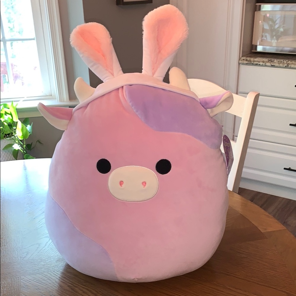 Squishmallow Patty The Pink Purple Cow 16” With Tag
